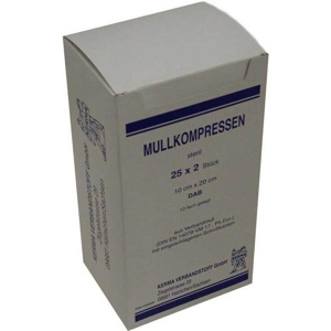 MULLKOMPRESSEN 10x20 cm steril 12fach BW Produktbild