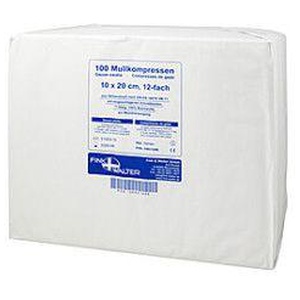 MULLKOMPRESSEN 10x20 cm unsteril 12fach Produktbild