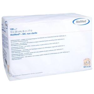 MULLKOMPRESSEN 10x20 cm unsteril 8fach Produktbild