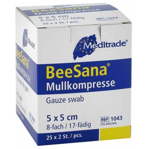 MULLKOMPRESSEN 5x5 cm steril 8fach Produktbild