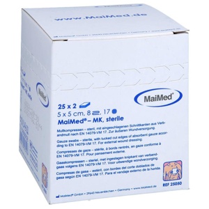 MULLKOMPRESSEN 5x5 cm steril 8fach Produktbild
