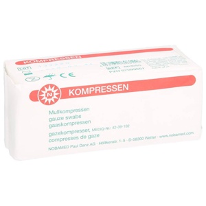 Mullkompressen 5x5cm 8-fach, 100 St Kompressen Produktbild