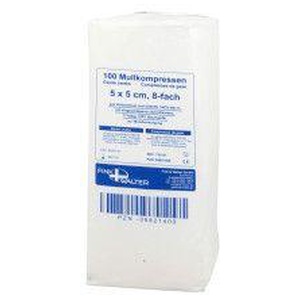 MULLKOMPRESSEN 5x5 cm unsteril 8fach Produktbild