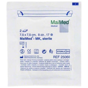 Mullkompressen 7,5x7,5 cm 8-fach steril, 5X2 St Kompressen Produktbild