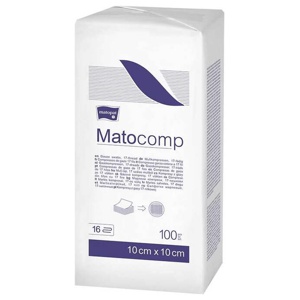 MULLKOMPRESSEN Matocomp 10x10 cm unst.16fach Produktbild