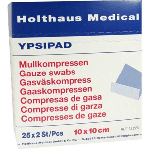 MULLKOMPRESSEN YPSIPAD 10x10 cm steril 8fach Produktbild