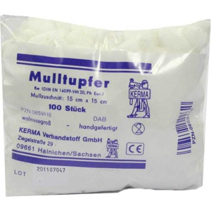 MULLTUPFER 15x15 cm walnussgroß unsteril Produktbild