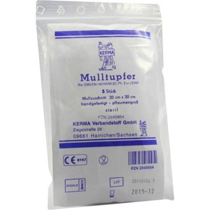 MULLTUPFER 20x20 cm pflaumengroß steril Produktbild