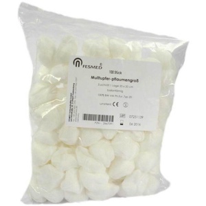 Mulltupfer 20x20 cm pflaumengroß unsteril Produktbild