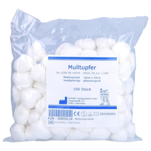 MULLTUPFER 20x20 cm pflaumengroß unsteril Produktbild