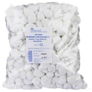 Mulltupfer 20x20cm pflaumengroß unsteril, 500 St Tupfer Produktbild