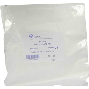 Mullzuschnitte BW unsteril 2, 50 St Beutel Produktbild