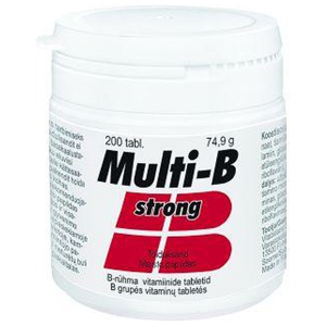 Multi-B Strong õhukese polümeerkattega tabletid N200 toote pilt
