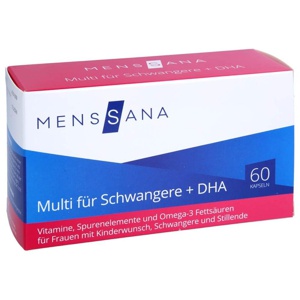 MULTI FÜR SCHWANGERE + DHA MensSana Kapseln 60 St Kapseln Produktbild