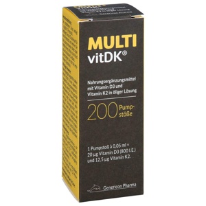 MULTI vitDK Vitamin D3 + K2 10 ml Pumplösung Produktbild