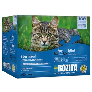 Multibox Sterilised Kött i Sås våtfoder för Katt - 12 x 85 g produkt bild