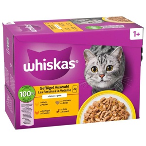 Multipack Whiskas 1+ Adult Frischebeutel 12 x 85 g Produktbild