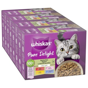 Multipack Whiskas Pure Delight Portionsbeutel 48 x 85 g Produktbild