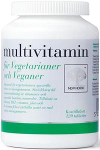 Multivitamin för vegetarianer 120 st produkt bild