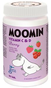 Mumin Vitamin C & D Bär Tuggtabletter 90 tabletter produkt bild