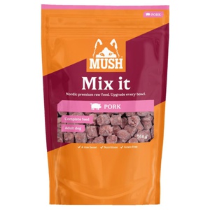 Mush Mix it Frozen Pork Färskfoder till Hund 560 g produkt bild