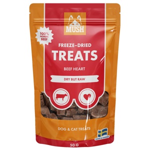 MUSH Treats Frystorkat Nöt Hjärta produkt bild