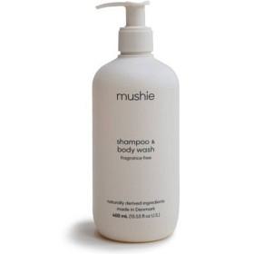 Mushie Baby Shampoo & Body Wash Fragrance Free 400 ml produkt bild