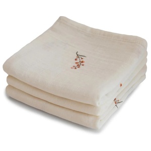 Mushie Muslin Cloth Flowers 3-pack produkt bild