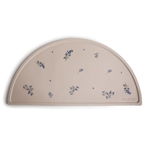 Mushie Silicone Mat Lilac Flowers produkt bild