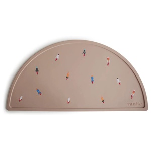 Mushie Silicone Mat Rocket produkt bild