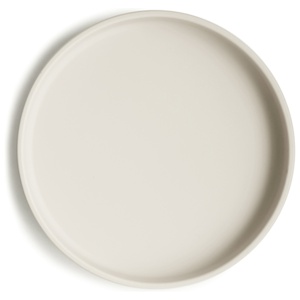 Mushie Silikontallrik med Sugpropp Plate Ivory produkt bild