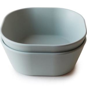 Mushie Skål Square, Sage 2 st produkt bild