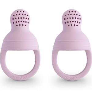 Mushie Smaknapp Silikon 2-pack, Soft Lilac produkt bild