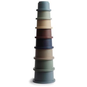 Mushie Stacking Cups Forest produkt bild