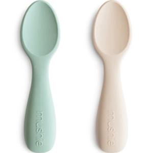 Mushie Toddler Skedar 2-pack (Cambridge Blue / Shifting Sand) produkt bild
