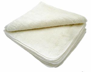 MuslinZ Bamboo Cotton Terry Wipes white 12-pack produkt bild
