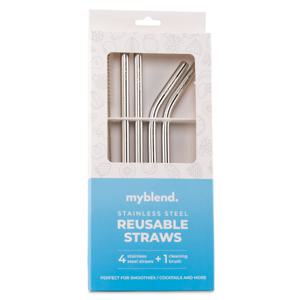 Myblend XL Stålsugrör Set 4-pack produkt bild