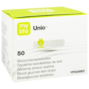 MYLIFE Unio Blutzucker Teststreifen 50 St Teststreifen Produktbild