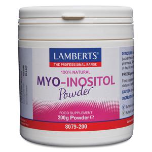 Myo-Inositol-pulver 200g - Lamberts produkt bild