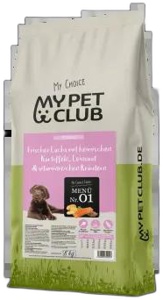 MyPetClub Junior Trockenfutter getreidefrei mit Lachs - 8 kg Produktbild