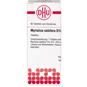 MYRISTICA SEBIFERA D 12 Tabletten Produktbild