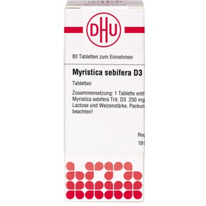 MYRISTICA SEBIFERA D 3 Tabletten Produktbild