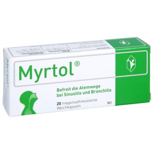 MYRTOL magensaftresistente Weichkapseln Produktbild