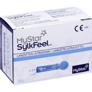 Mystar Sylkfeel Lanzetten 28 G, 25 St Lanzetten Produktbild