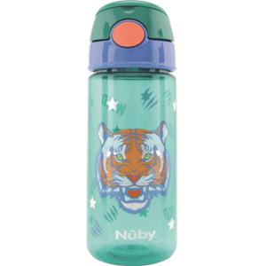 Nûby Soft Straw Push Cup with Glitter 540 ml Tiger produkt bild