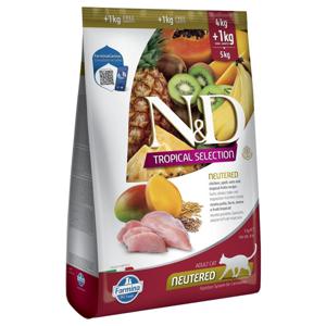 N&D Cat Tropical Selection Neutered mit Huhn - 5 kg (4 +1 kg) produkt bild