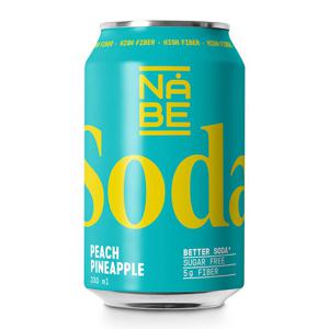 NÅBE Soda Peach/Pineapple 330 ml produkt bild