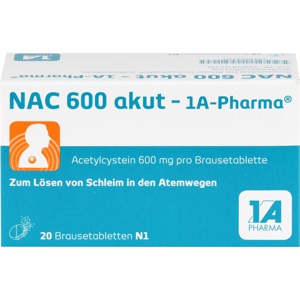 NAC 600 akut-1A Pharma Brausetabletten Produktbild