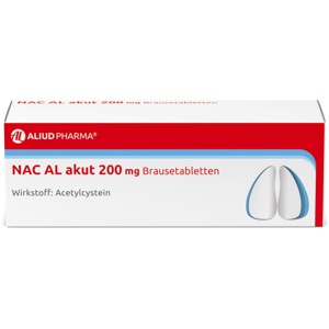 NAC AL akut 200 mg Brausetabletten Produktbild