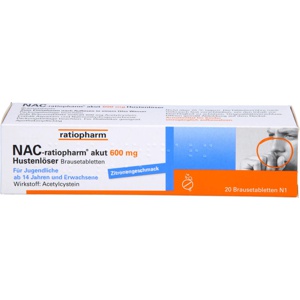 NAC-ratiopharm akut 600 mg Hustenlöser Brausetabl. Produktbild